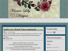 Tablet Screenshot of franceslillydesigns.com